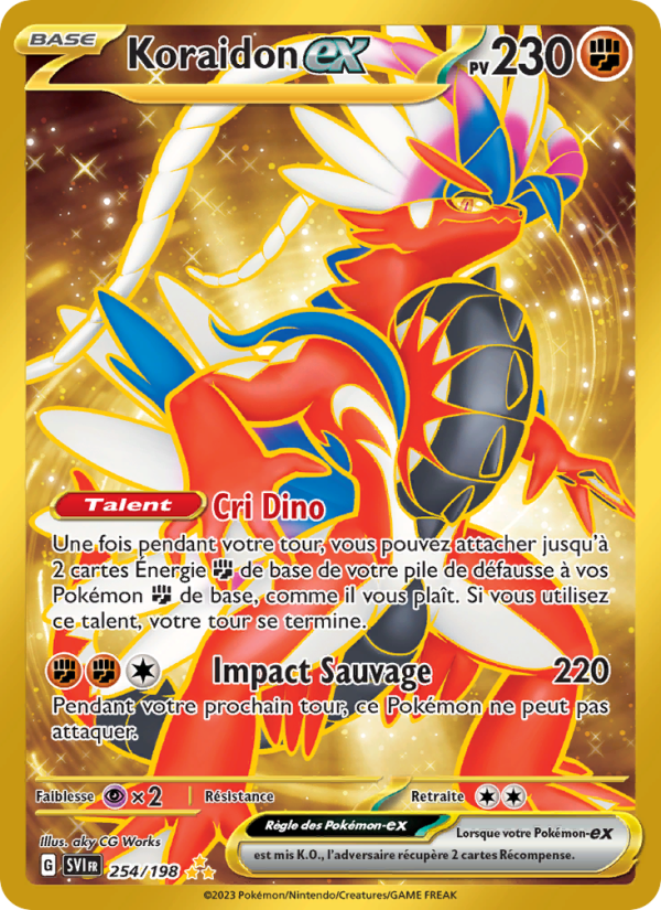 Koraidon-ex 254 — Écarlate et Violet (French Pokémon TCG card)