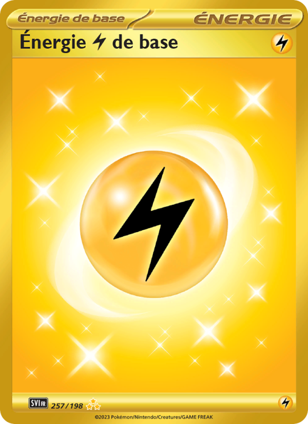 Énergie Lightning de base 257 — Écarlate et Violet (French Pokémon TCG card)