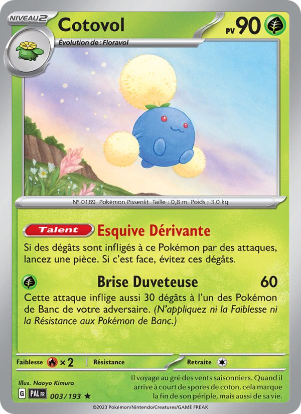 Cotovol 003 — Évolutions à Paldea (French Pokémon TCG card)