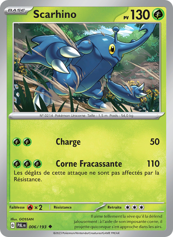 Scarhino 006 — Évolutions à Paldea (French Pokémon TCG card)