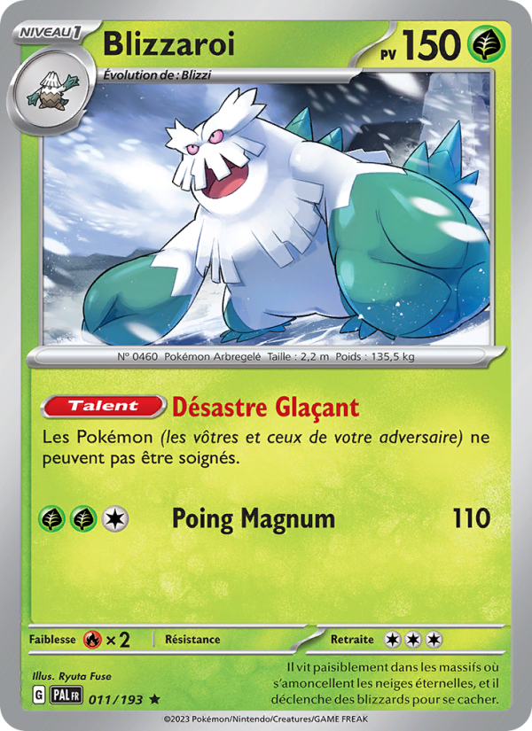 Blizzaroi 011 — Évolutions à Paldea (French Pokémon TCG card)