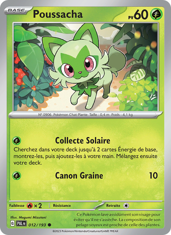 Poussacha 012 — Évolutions à Paldea (French Pokémon TCG card)
