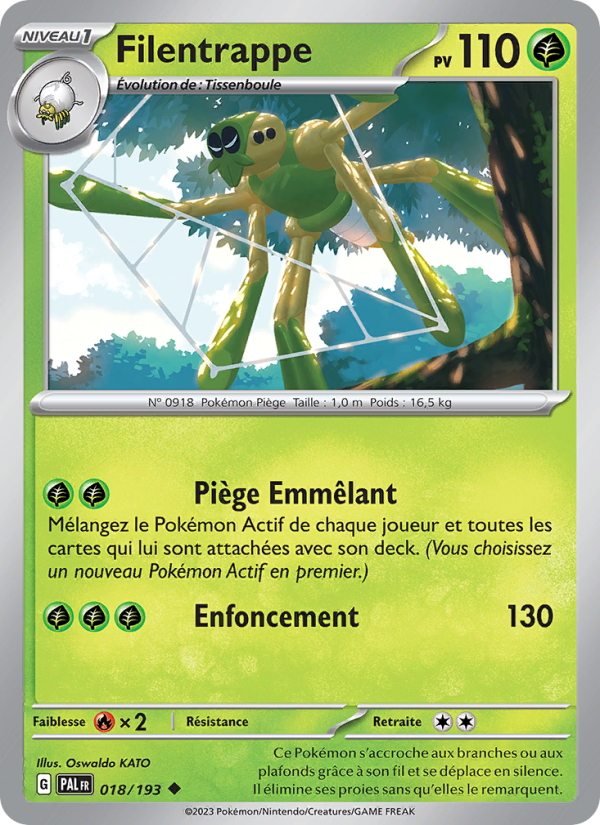Filentrappe 018 — Évolutions à Paldea (French Pokémon TCG card)