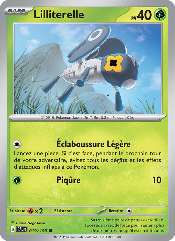 Lilliterelle 019 — Évolutions à Paldea (French Pokémon TCG card)