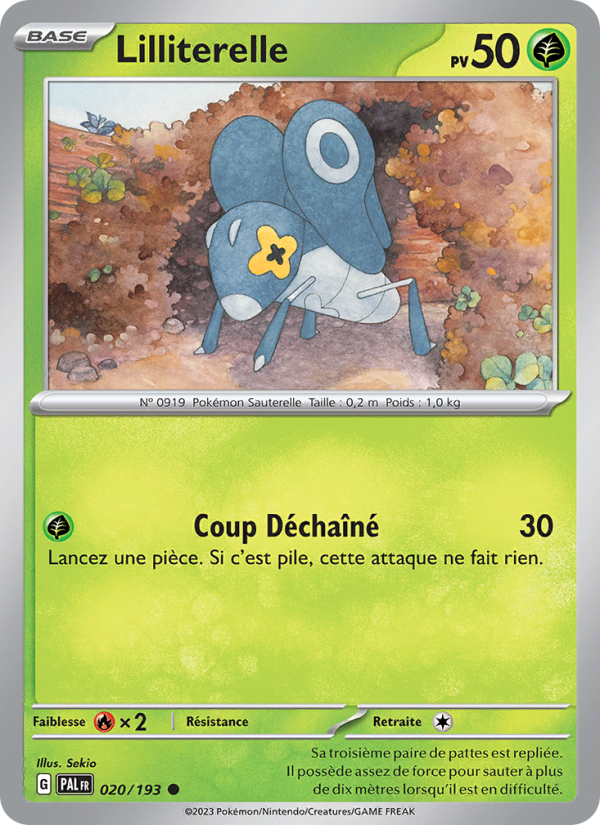 Lilliterelle 020 — Évolutions à Paldea (French Pokémon TCG card)