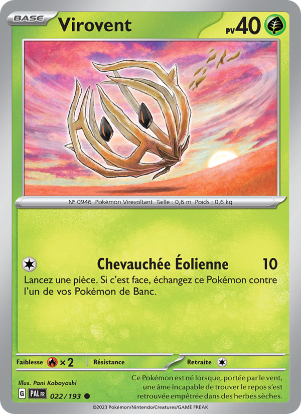 Virovent 022 — Évolutions à Paldea (French Pokémon TCG card)