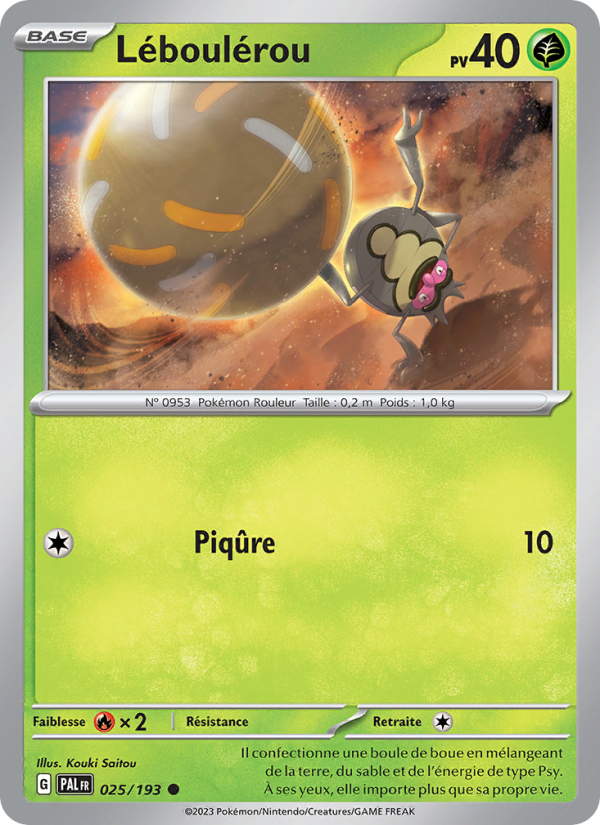Léboulérou 025 — Évolutions à Paldea (French Pokémon TCG card)