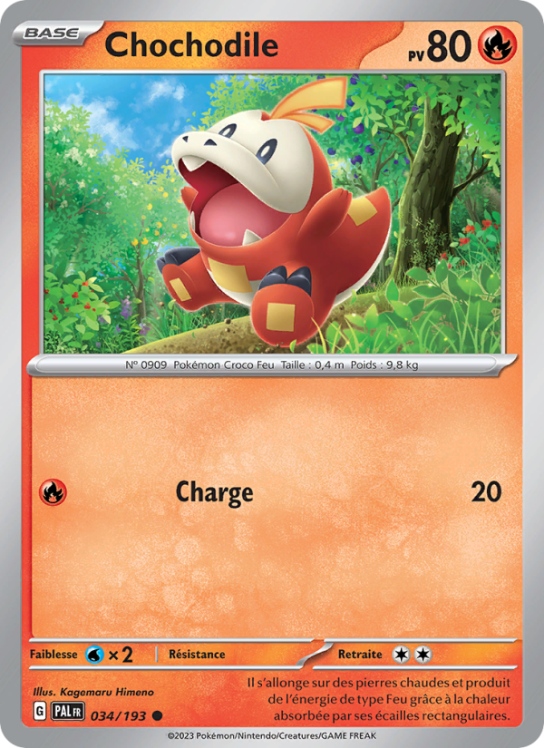 Chochodile 034 — Évolutions à Paldea (French Pokémon TCG card)