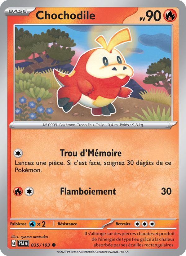 Chochodile 035 — Évolutions à Paldea (French Pokémon TCG card)