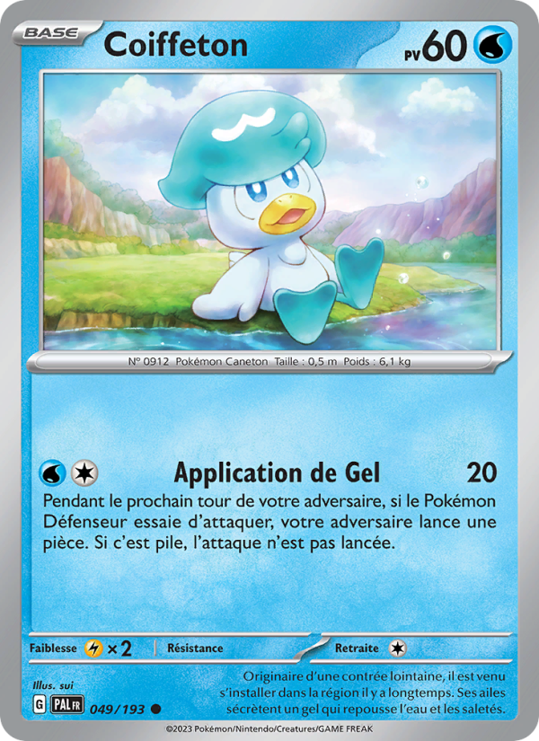 Coiffeton 049 — Évolutions à Paldea (French Pokémon TCG card)