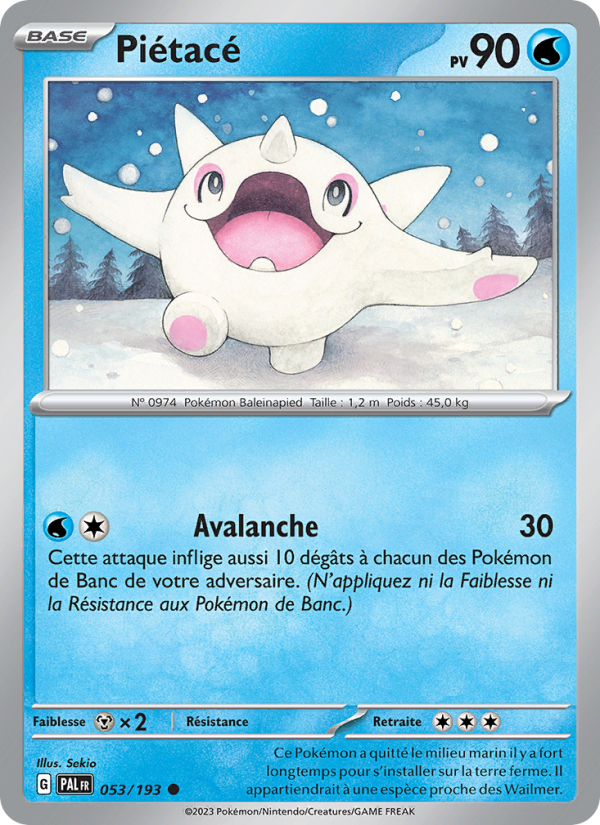 Piétacé 053 — Évolutions à Paldea (French Pokémon TCG card)