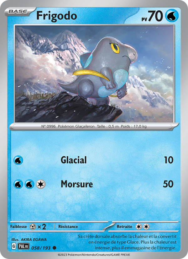Frigodo 058 — Évolutions à Paldea (French Pokémon TCG card)