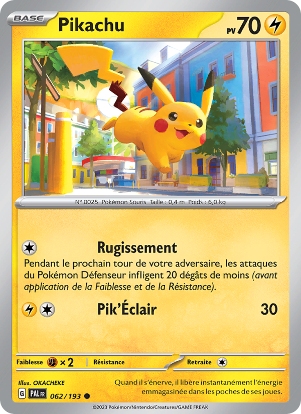 Pikachu 062 — Évolutions à Paldea (French Pokémon TCG card)
