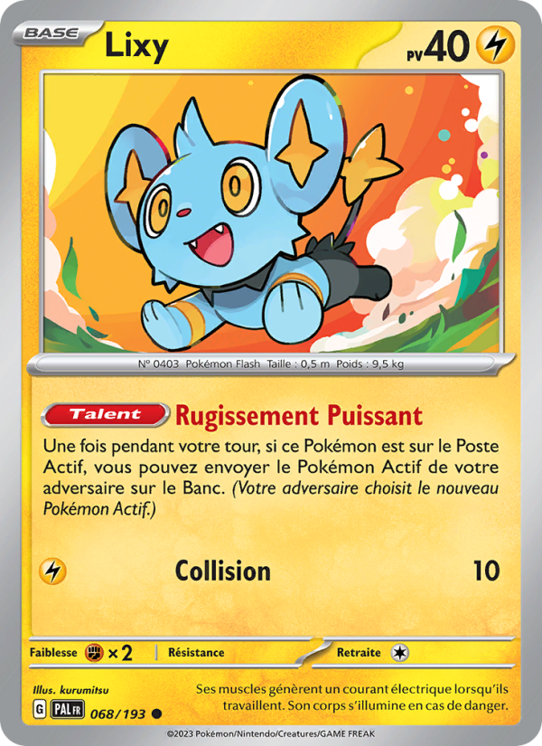 Lixy 068 — Évolutions à Paldea (French Pokémon TCG card)