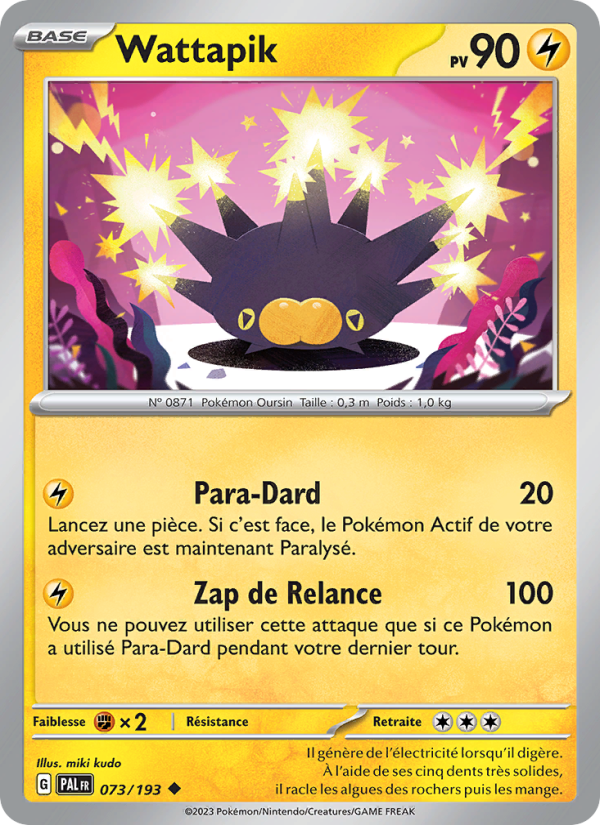 Wattapik 073 — Évolutions à Paldea (French Pokémon TCG card)