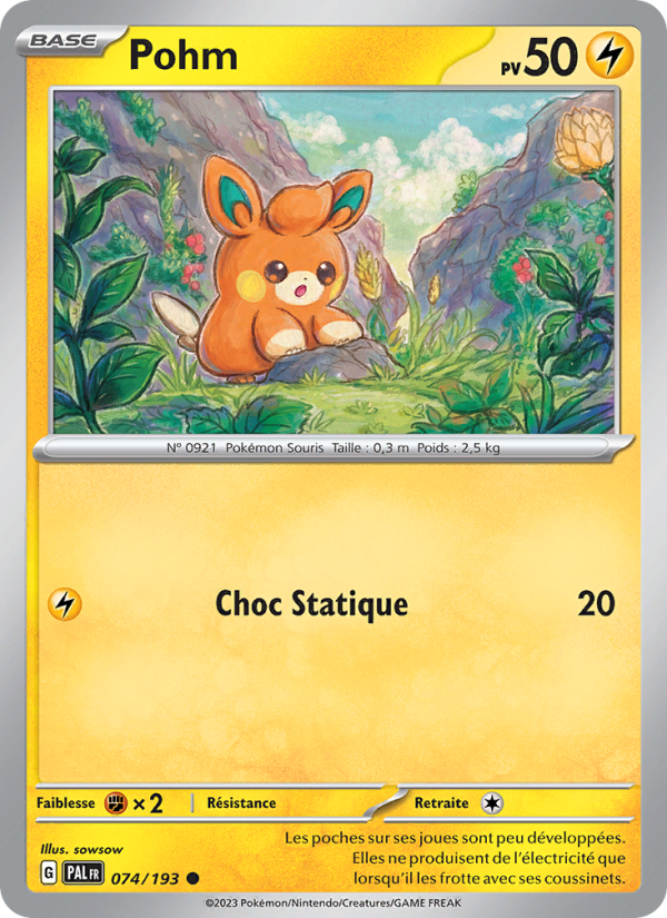 Pohm 074 — Évolutions à Paldea (French Pokémon TCG card)
