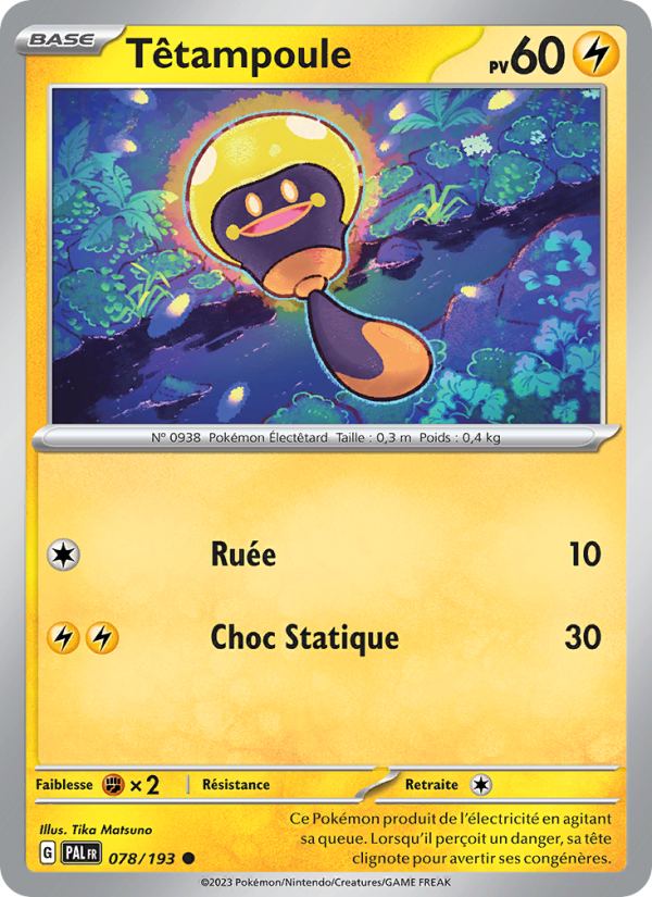 Têtampoule 078 — Évolutions à Paldea (French Pokémon TCG card)