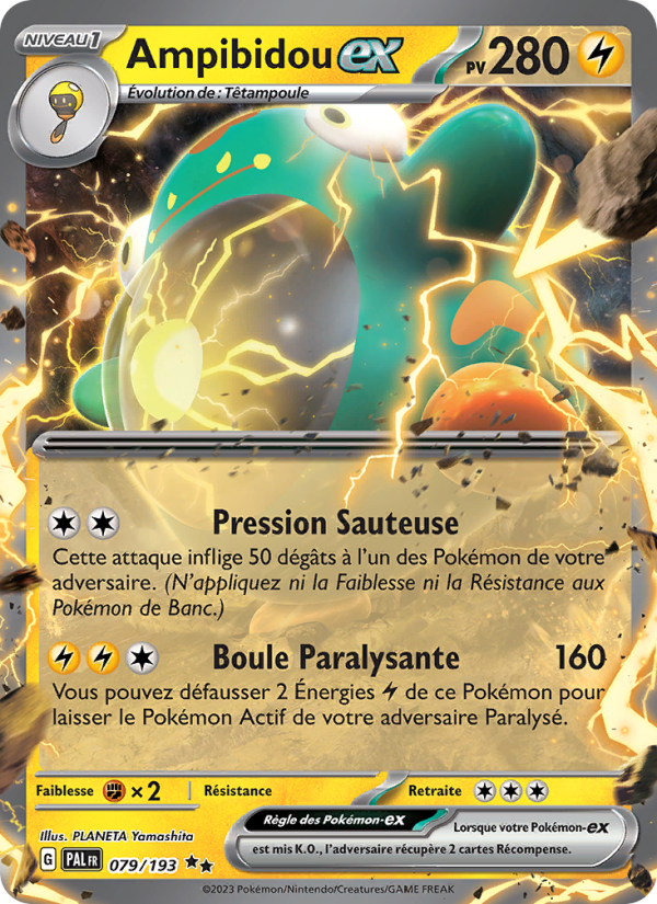 Ampibidou-ex 079 — Évolutions à Paldea (French Pokémon TCG card)