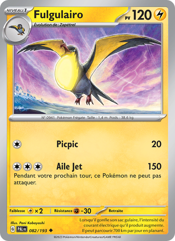 Fulgulairo 082 — Évolutions à Paldea (French Pokémon TCG card)