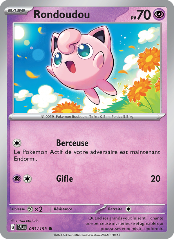 Rondoudou 083 — Évolutions à Paldea (French Pokémon TCG card)