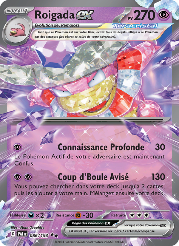 Roigada-ex 086 — Évolutions à Paldea (French Pokémon TCG card)
