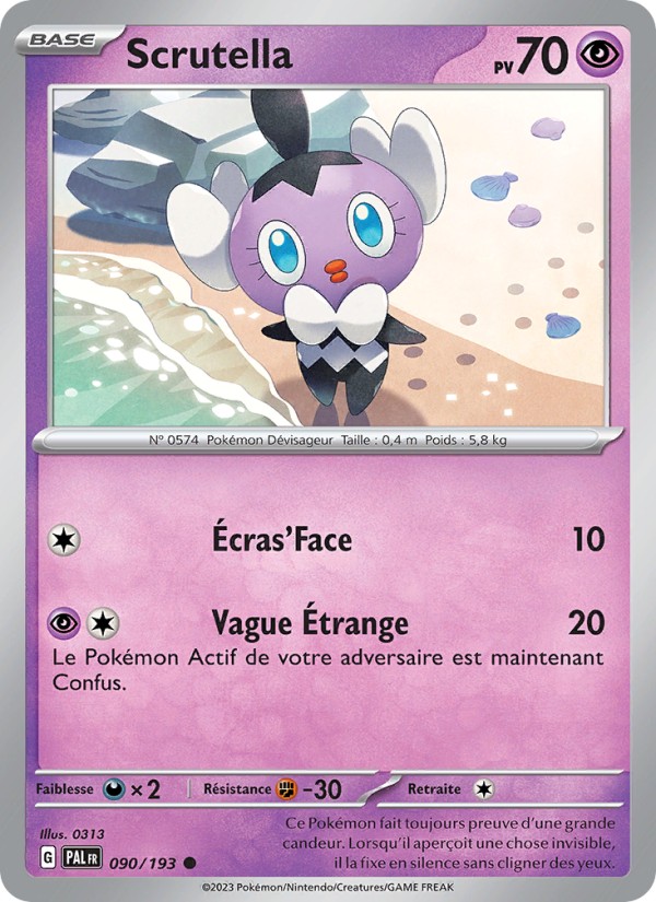 Scrutella 090 — Évolutions à Paldea (French Pokémon TCG card)