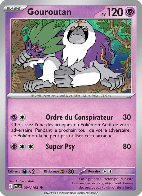 Gouroutan 094 — Évolutions à Paldea (French Pokémon TCG card)