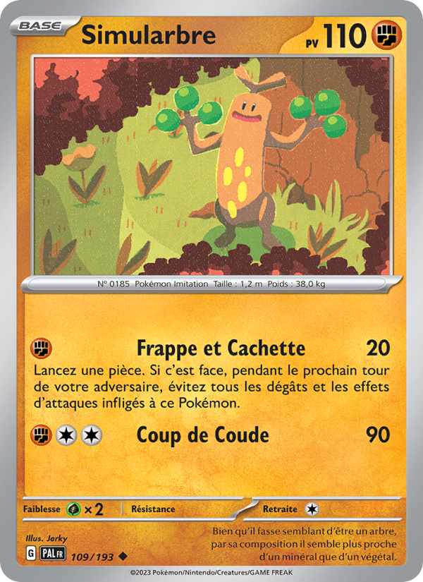 Simularbre 109 — Évolutions à Paldea (French Pokémon TCG card)