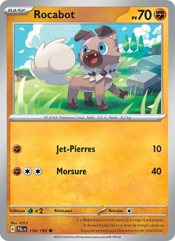 Rocabot 116 — Évolutions à Paldea (French Pokémon TCG card)