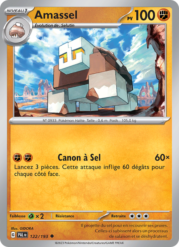 Amassel 122 — Évolutions à Paldea (French Pokémon TCG card)