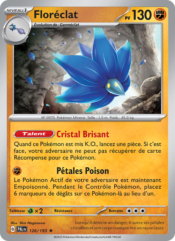 Floréclat 126 — Évolutions à Paldea (French Pokémon TCG card)