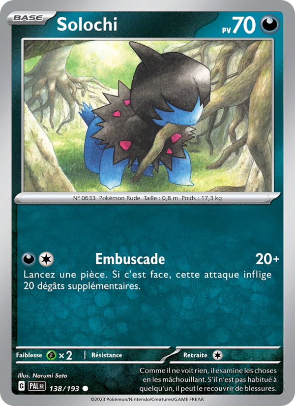 Solochi 138 — Évolutions à Paldea (French Pokémon TCG card)