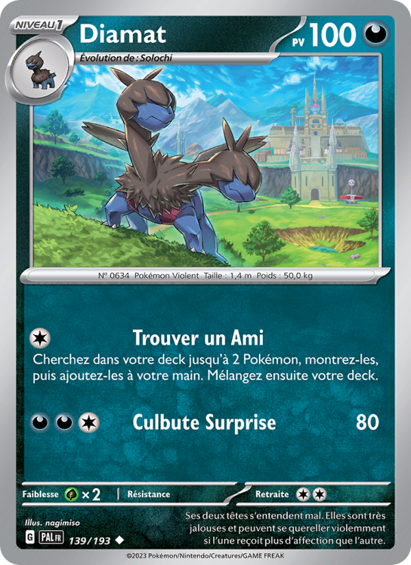 Diamat 139 — Évolutions à Paldea (French Pokémon TCG card)