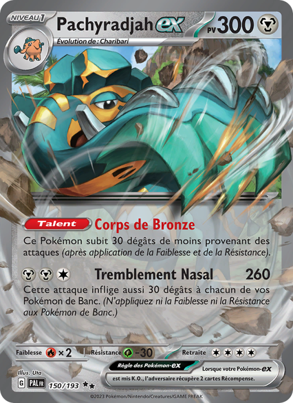 Pachyradjah-ex 150 — Évolutions à Paldea (French Pokémon TCG card)