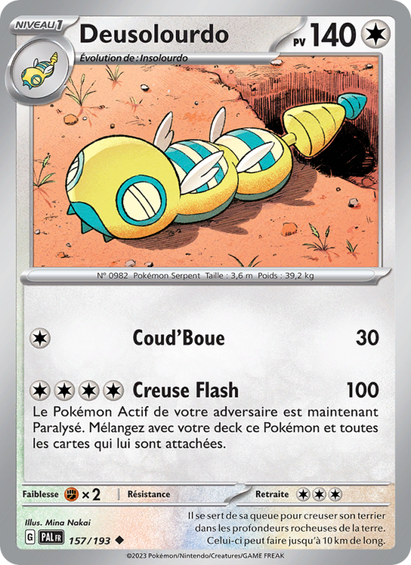 Deusolourdo 157 — Évolutions à Paldea (French Pokémon TCG card)