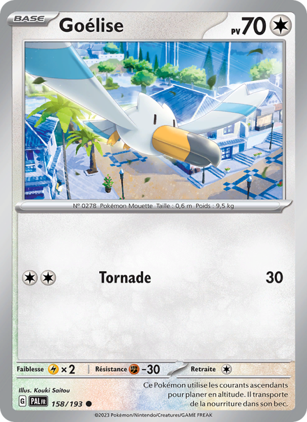 Goélise 158 — Évolutions à Paldea (French Pokémon TCG card)
