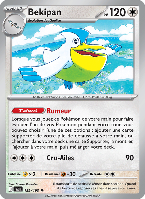 Bekipan 159 — Évolutions à Paldea (French Pokémon TCG card)