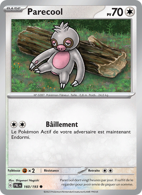Parecool 160 — Évolutions à Paldea (French Pokémon TCG card)