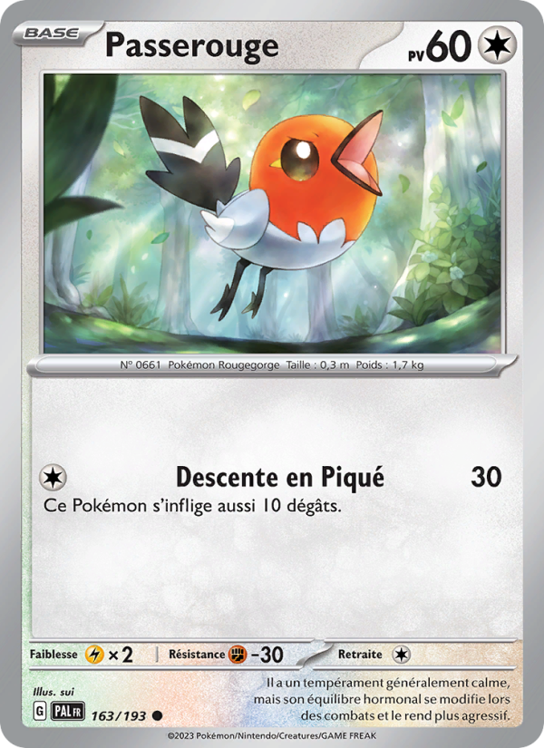 Passerouge 163 — Évolutions à Paldea (French Pokémon TCG card)