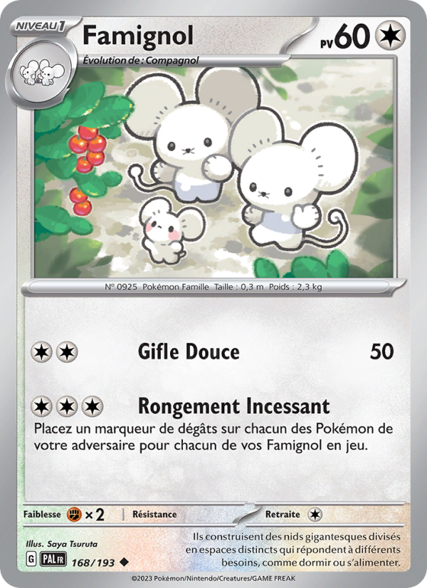 Famignol 168 — Évolutions à Paldea (French Pokémon TCG card)