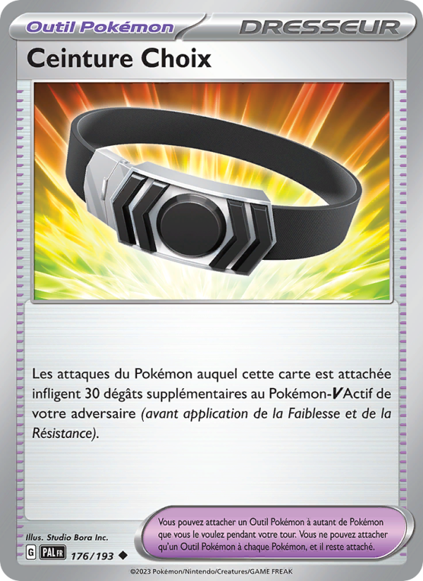 Ceinture Choix 176 — Évolutions à Paldea (French Pokémon TCG card)