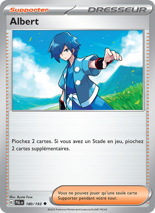 Albert 180 — Évolutions à Paldea (French Pokémon TCG card)