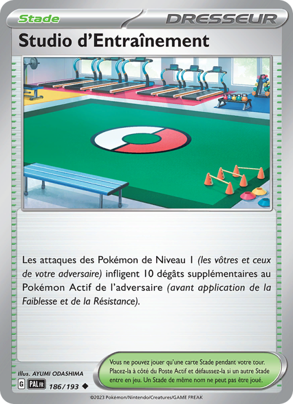 Studio d'Entraînement 186 — Évolutions à Paldea (French Pokémon TCG card)