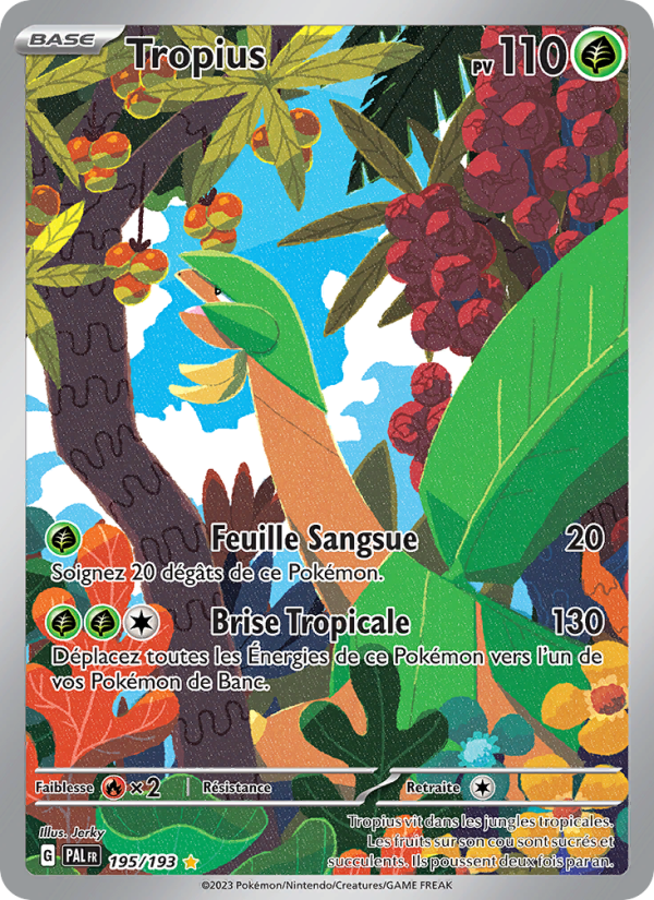 Tropius 195 — Évolutions à Paldea (French Pokémon TCG card)