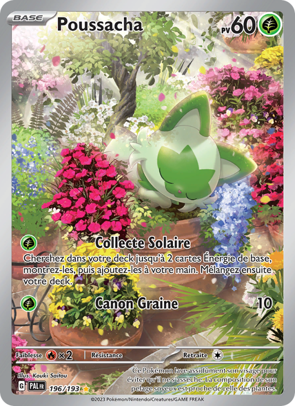 Poussacha 196 — Évolutions à Paldea (French Pokémon TCG card)