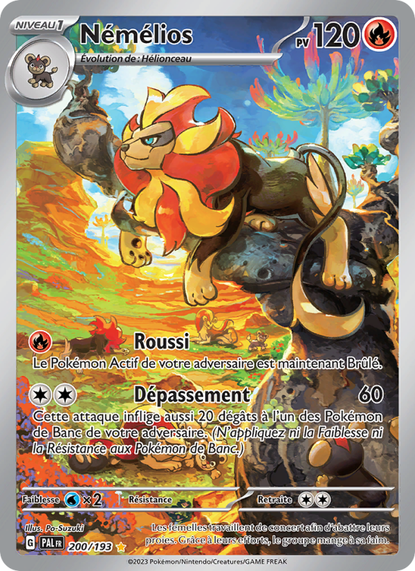 Némélios 200 — Évolutions à Paldea (French Pokémon TCG card)