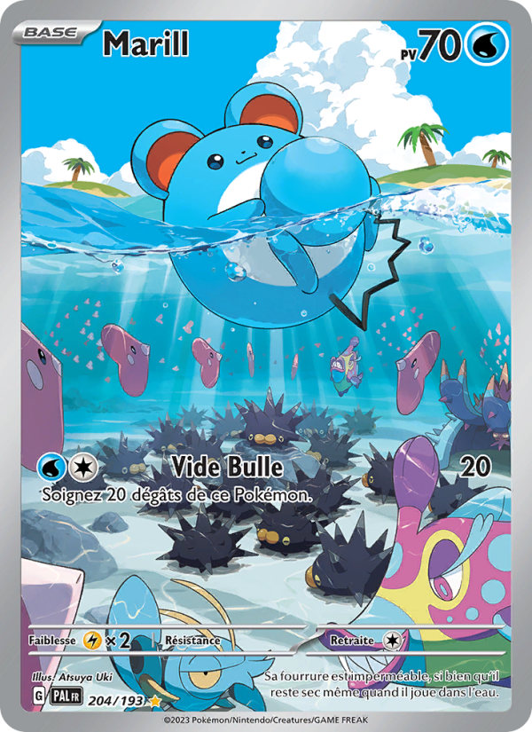 Marill 204 — Évolutions à Paldea (French Pokémon TCG card)