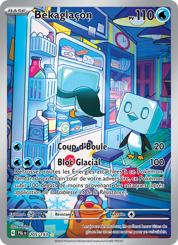 Bekaglaçon 205 — Évolutions à Paldea (French Pokémon TCG card)