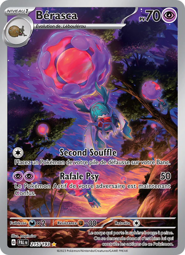 Bérasca 215 — Évolutions à Paldea (French Pokémon TCG card)