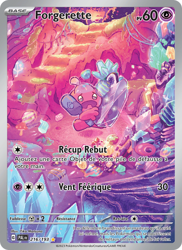 Forgerette 216 — Évolutions à Paldea (French Pokémon TCG card)